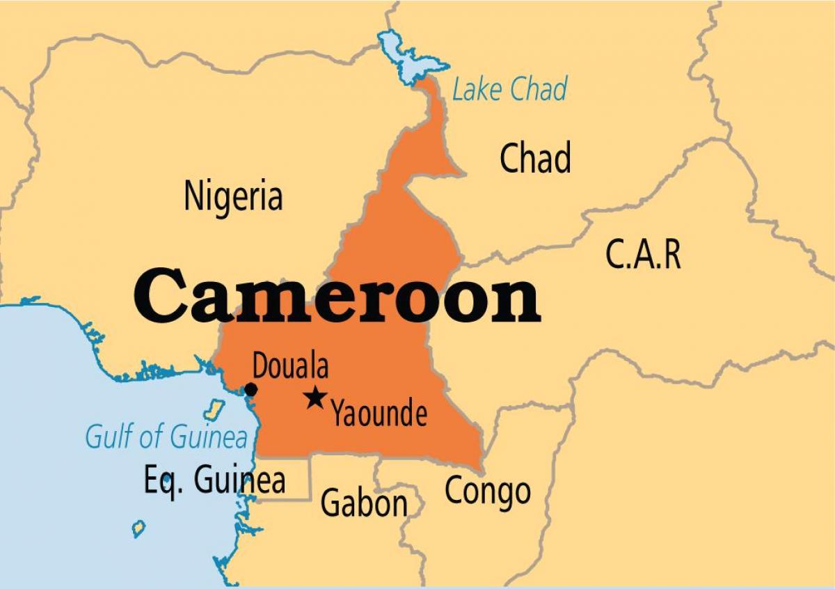 Mapa яунде, Kamerun