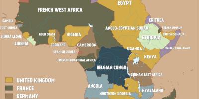 Mapa brytyjski Kamerun