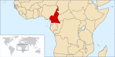 Lokalizacja Kamerun na mapie świata