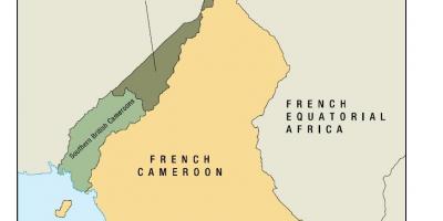 Mapa państwa Uno Kamerunu
